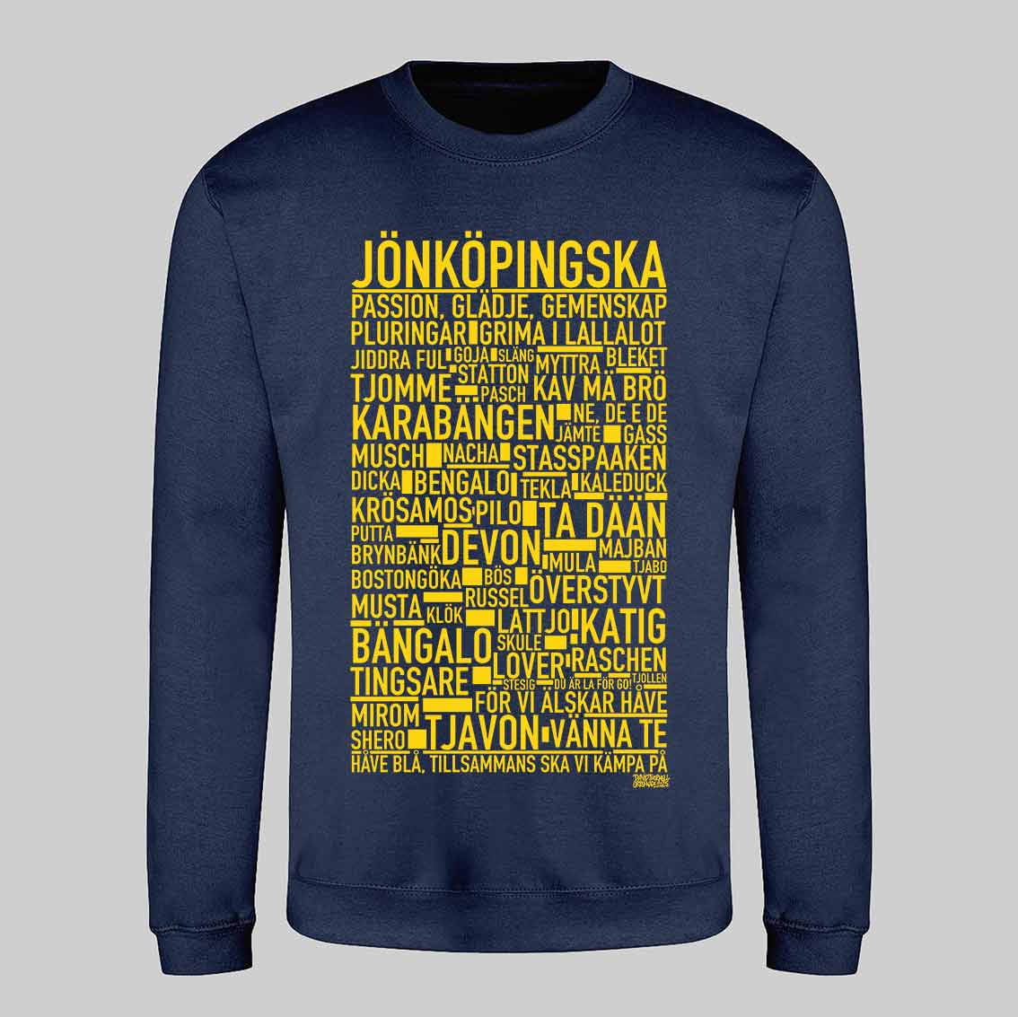 Jönköpingska Håve Blå Text Sweatshirt