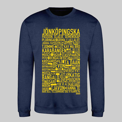 Jönköpingska Håve Blå Text Sweatshirt