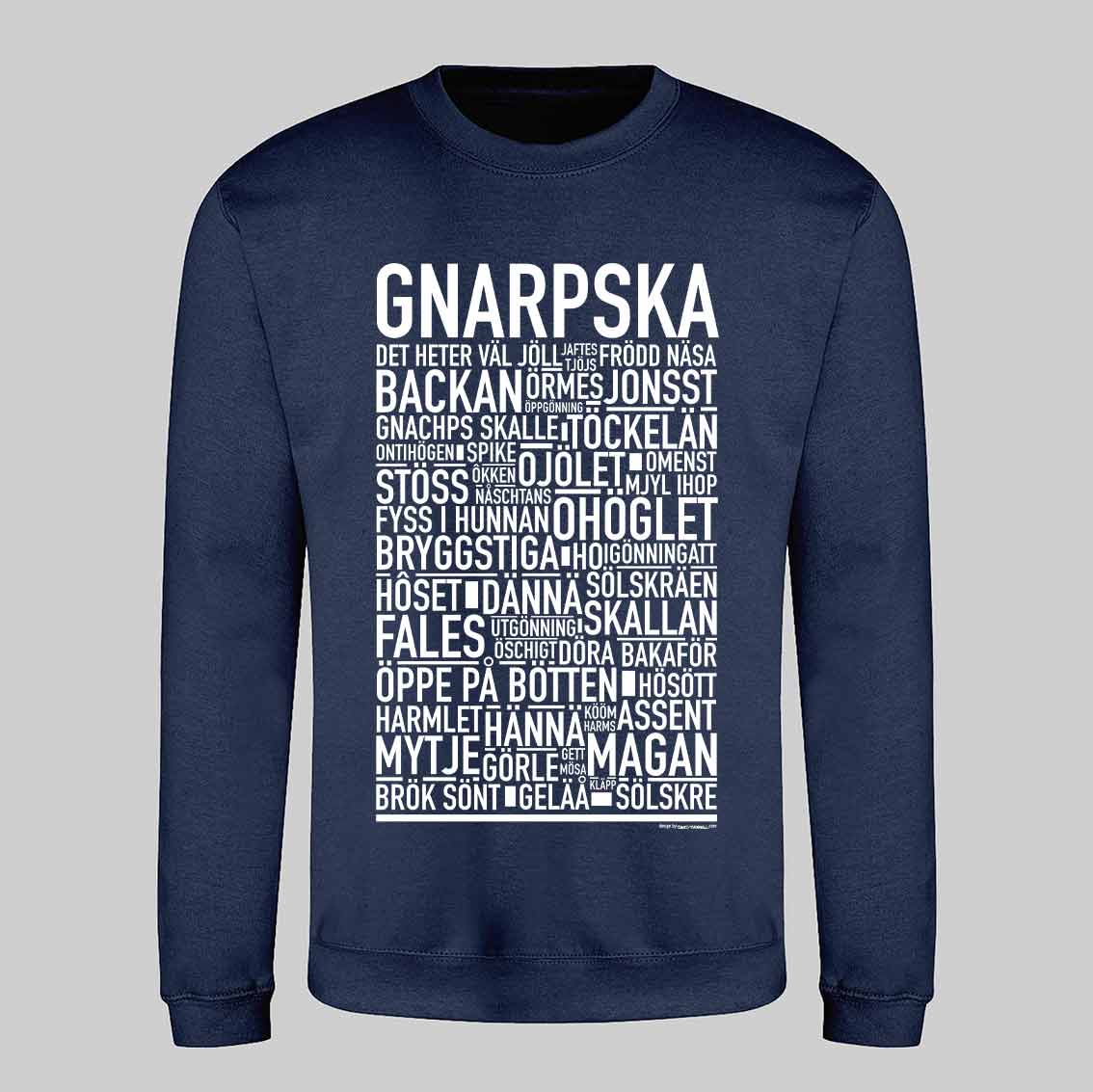 Gnarpska Dialekt Text Sweatshirt