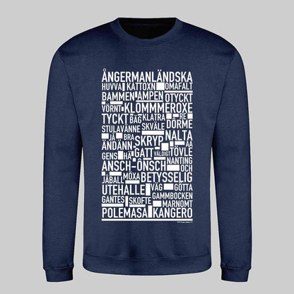 Ångermanländska Dialekt Text Sweatshirt