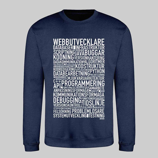 Webbutvecklare Text Sweatshirt