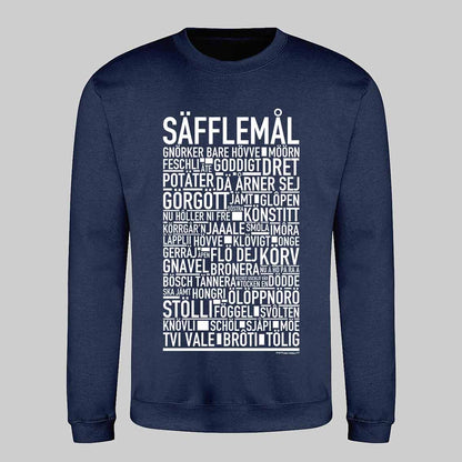 Säfflemål Dialekt Text Sweatshirt