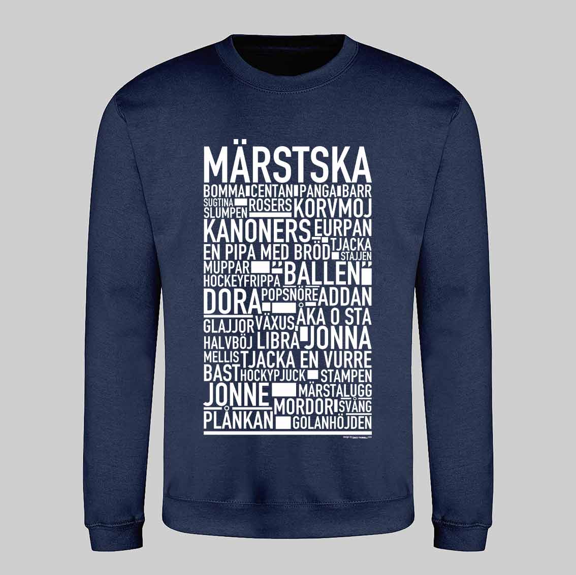 Märstska Dialekt Text Sweatshirt