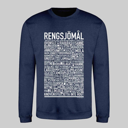 Regnsjömål Dialekt Text Sweatshirt