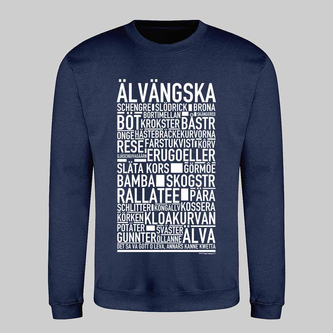 Älvängska Dialekt Text Sweatshirt