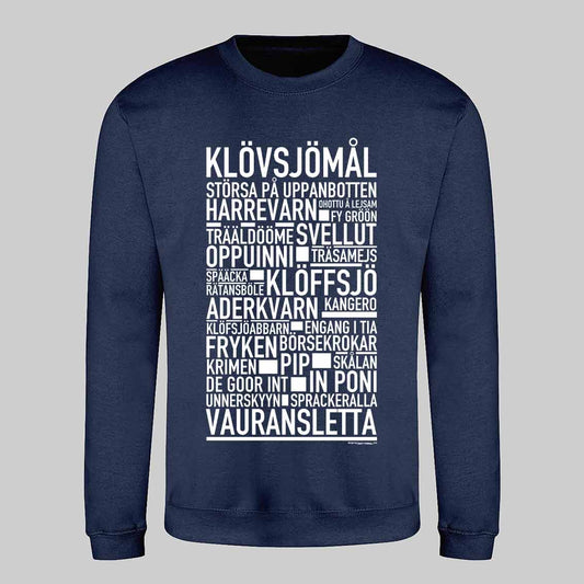Klövsjömål Dialekt Text Sweatshirt