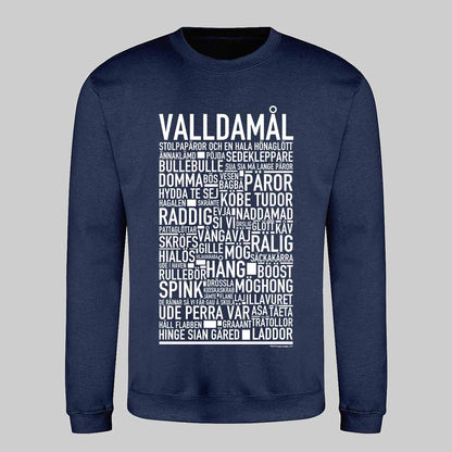 Valldamål Dialekt Text Sweatshirt