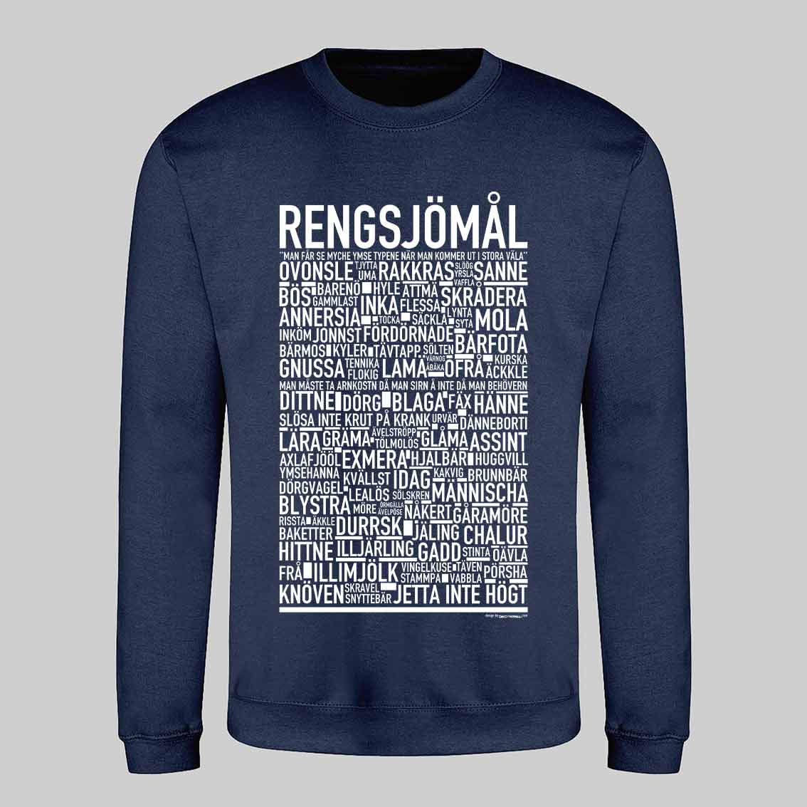 Regnsjömål Dialekt Text Sweatshirt