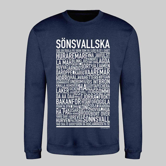 Sönsvallska Dialekt Text Sweatshirt