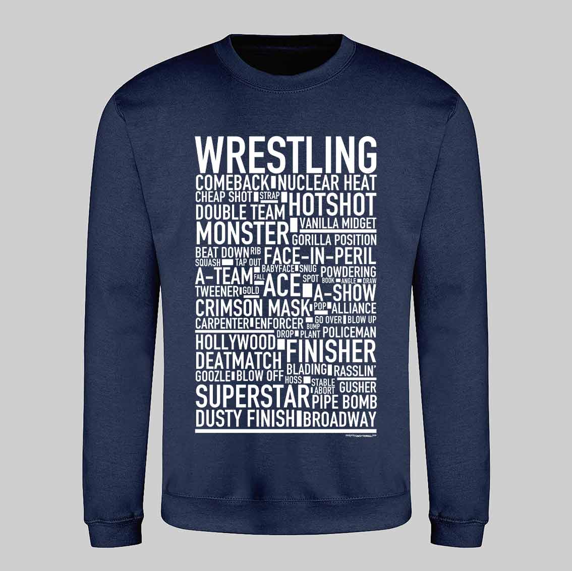 Wrestling Text Sweatshirt