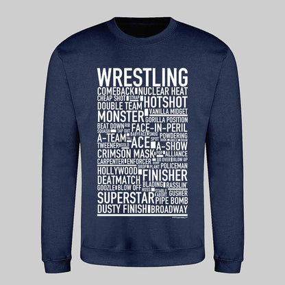 Wrestling Text Sweatshirt