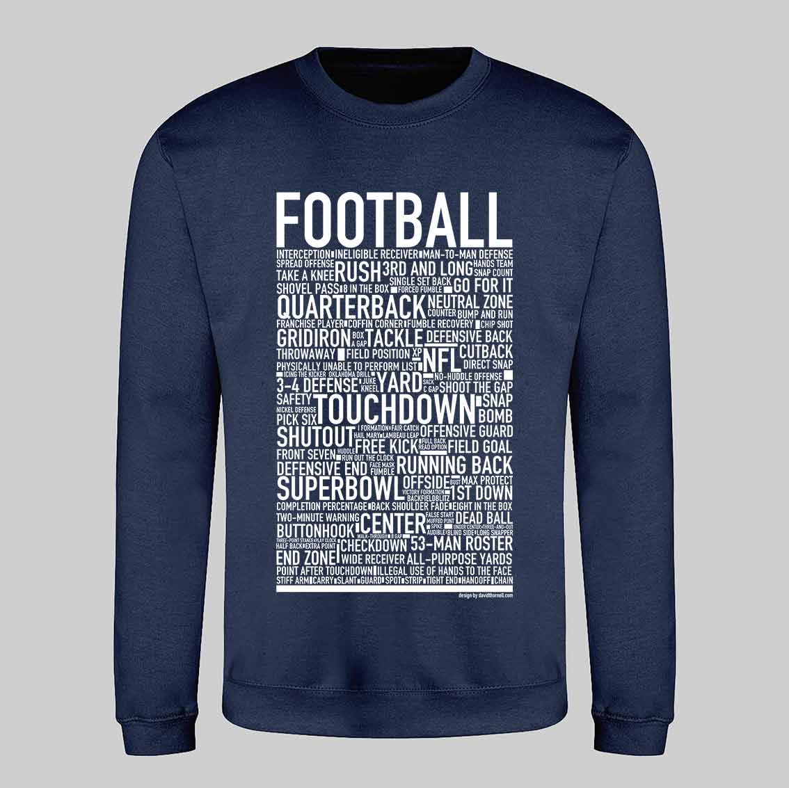 Football Text Sweatshirt