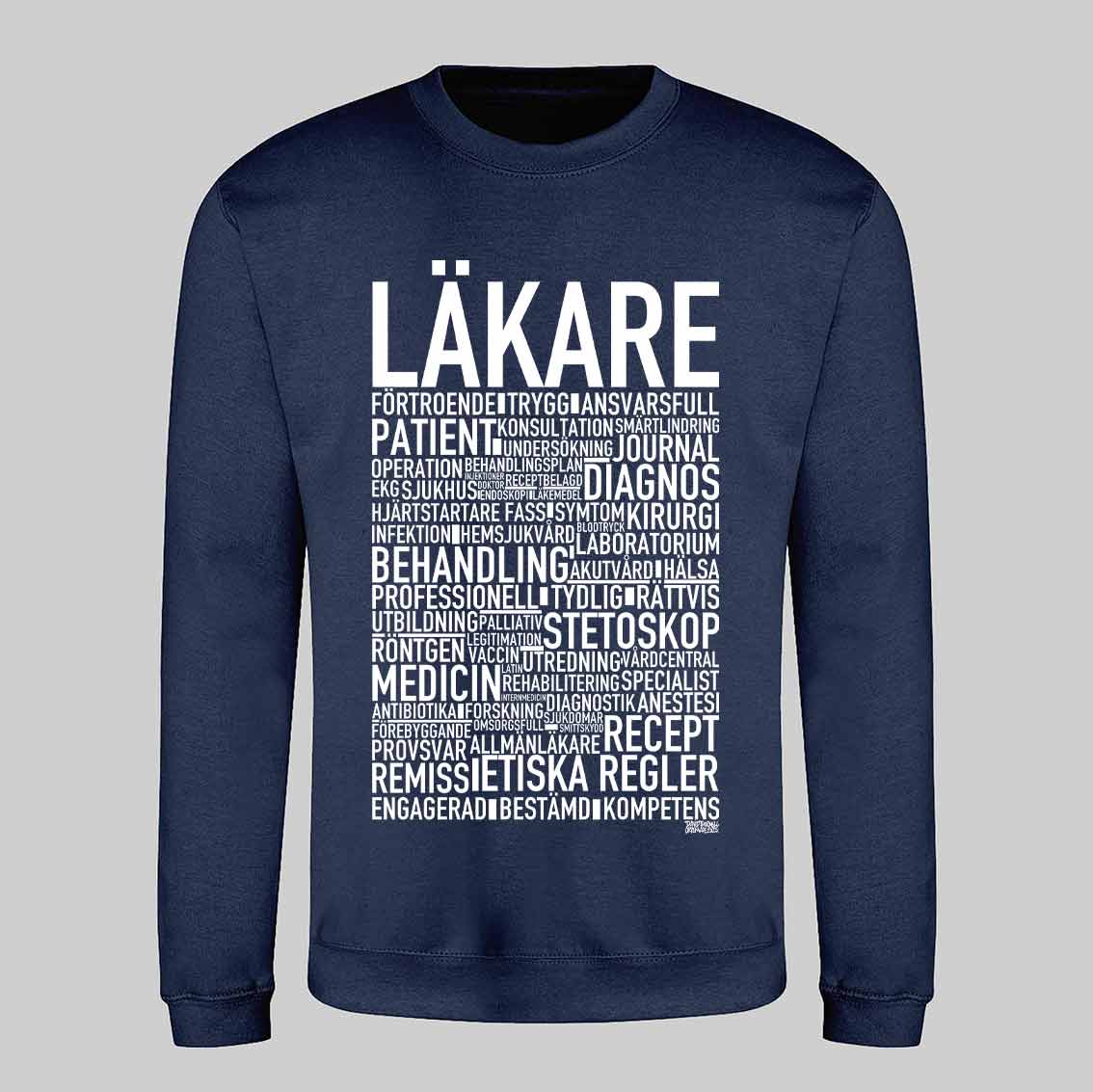 Läkare 2025 Text Sweatshirt