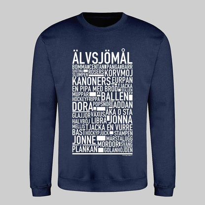 Älvsjömål Dialekt Text Sweatshirt