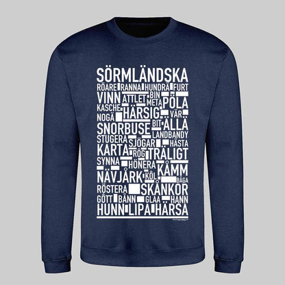 Sörmländska Dialekt Text Sweatshirt