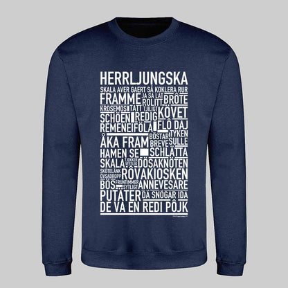Herrljungska Dialekt Text Sweatshirt