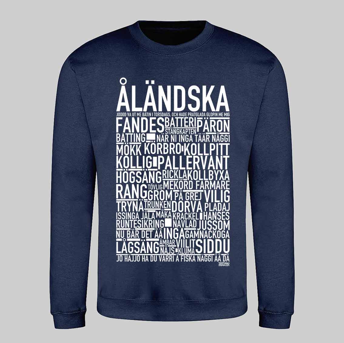 Åländska Dialekt Text Sweatshirt