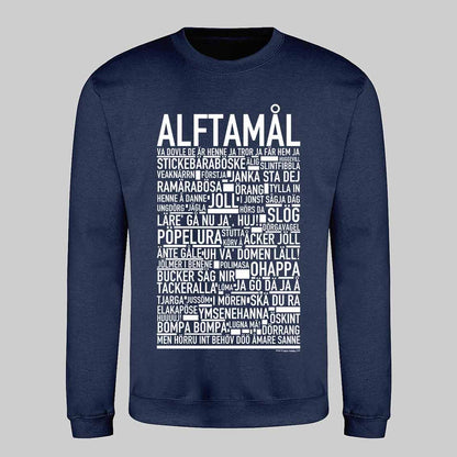 Alftamål Dialekt Text Sweatshirt