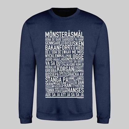 Mönsteråsmål Dialekt Text Sweatshirt