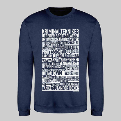 Kriminaltekniker Text Sweatshirt