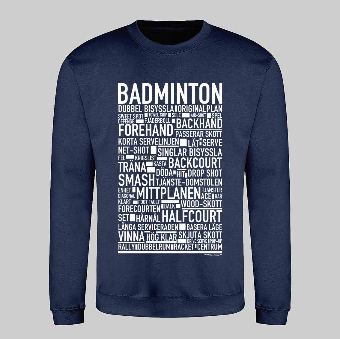 Badminton Text Sweatshirt