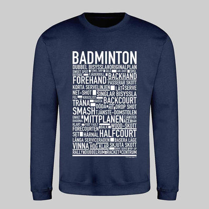 Badminton Text Sweatshirt