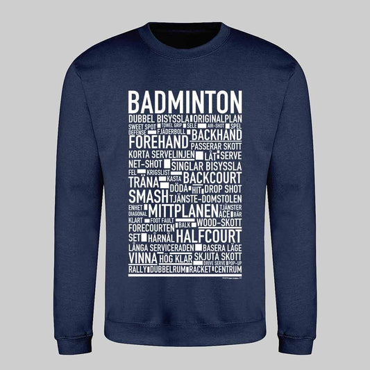 Badminton Text Sweatshirt