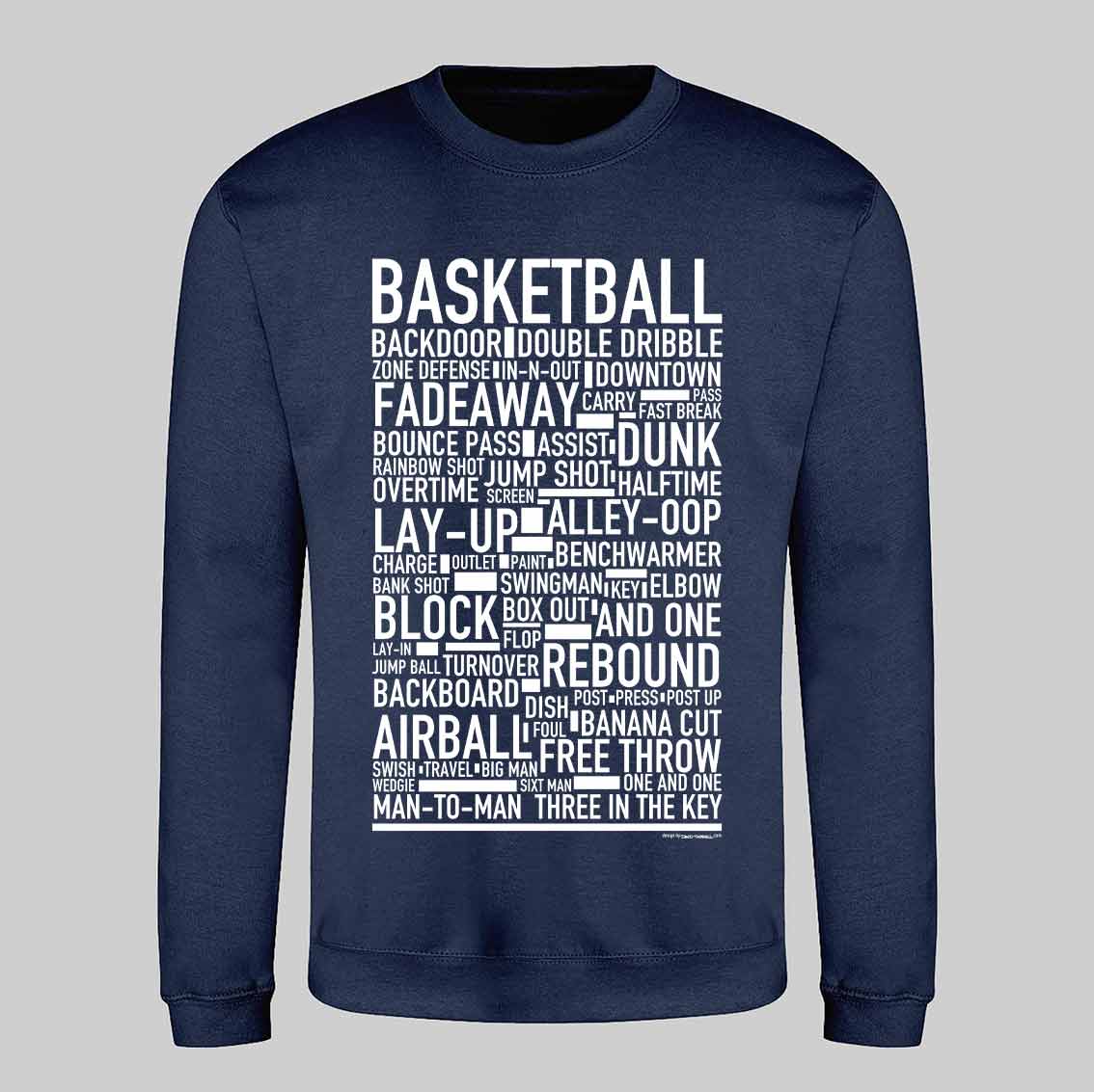 Basketball Text Sweatshirt