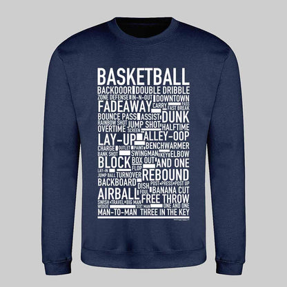 Basketball Text Sweatshirt