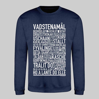 Vadstenamål Dialekt Text Sweatshirt