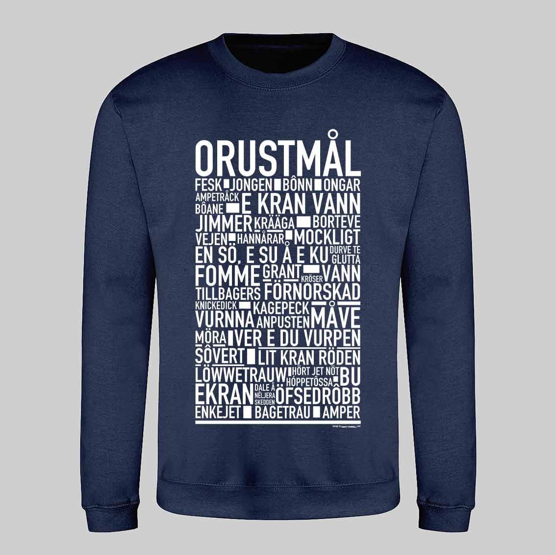 Orustmål Dialekt Text Sweatshirt