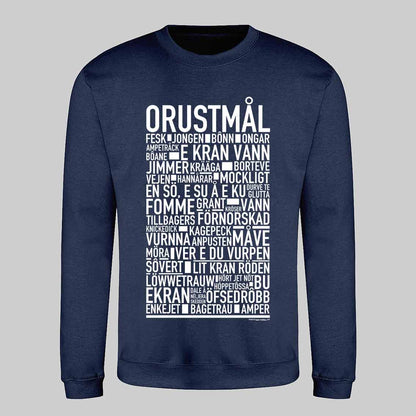 Orustmål Dialekt Text Sweatshirt