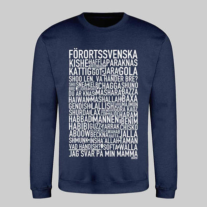 Förortssvenska Dialekt Text Sweatshirt
