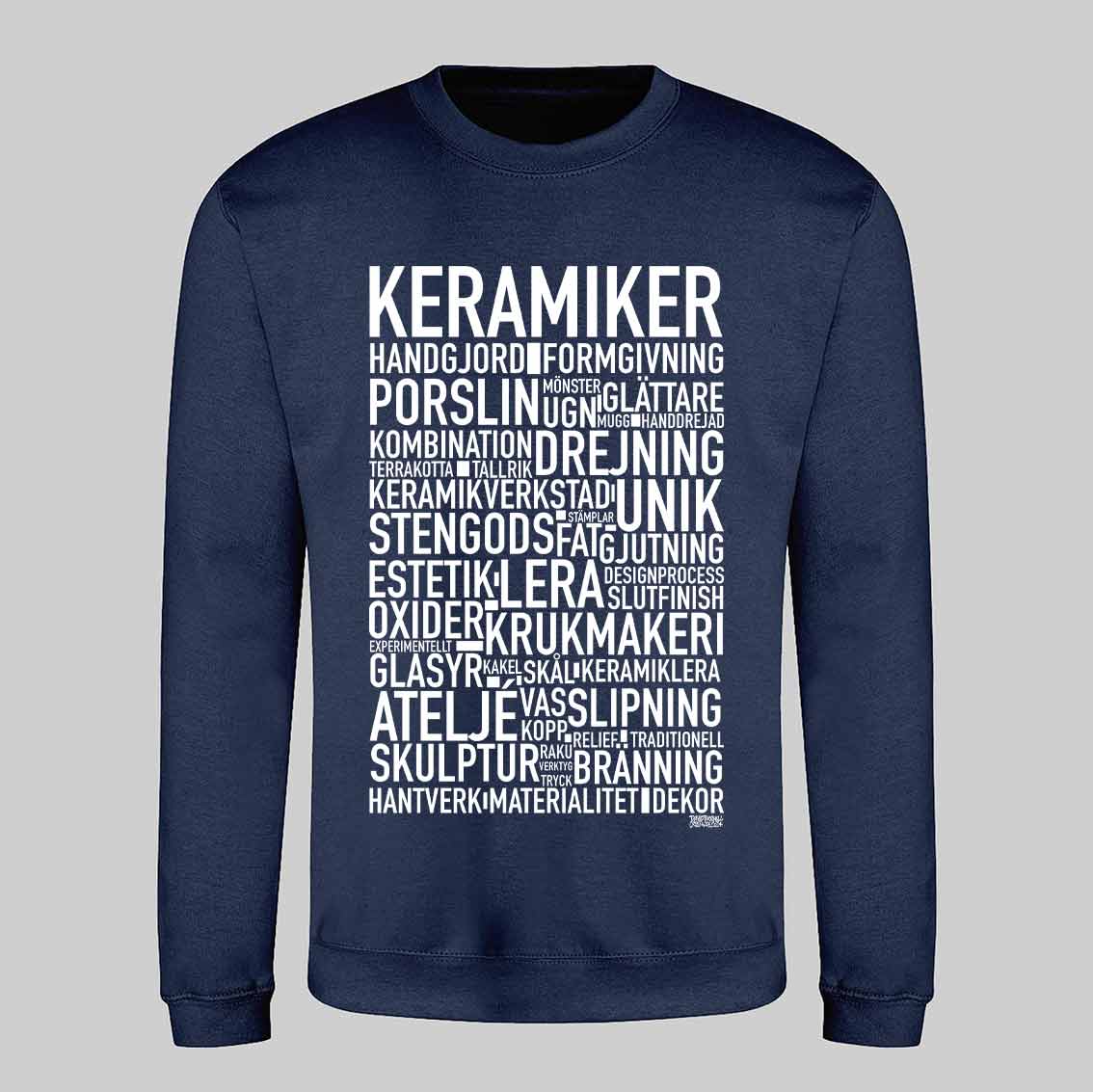 Keramiker Text Sweatshirt