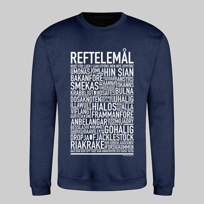 Reftlemål Dialekt Text Sweatshirt