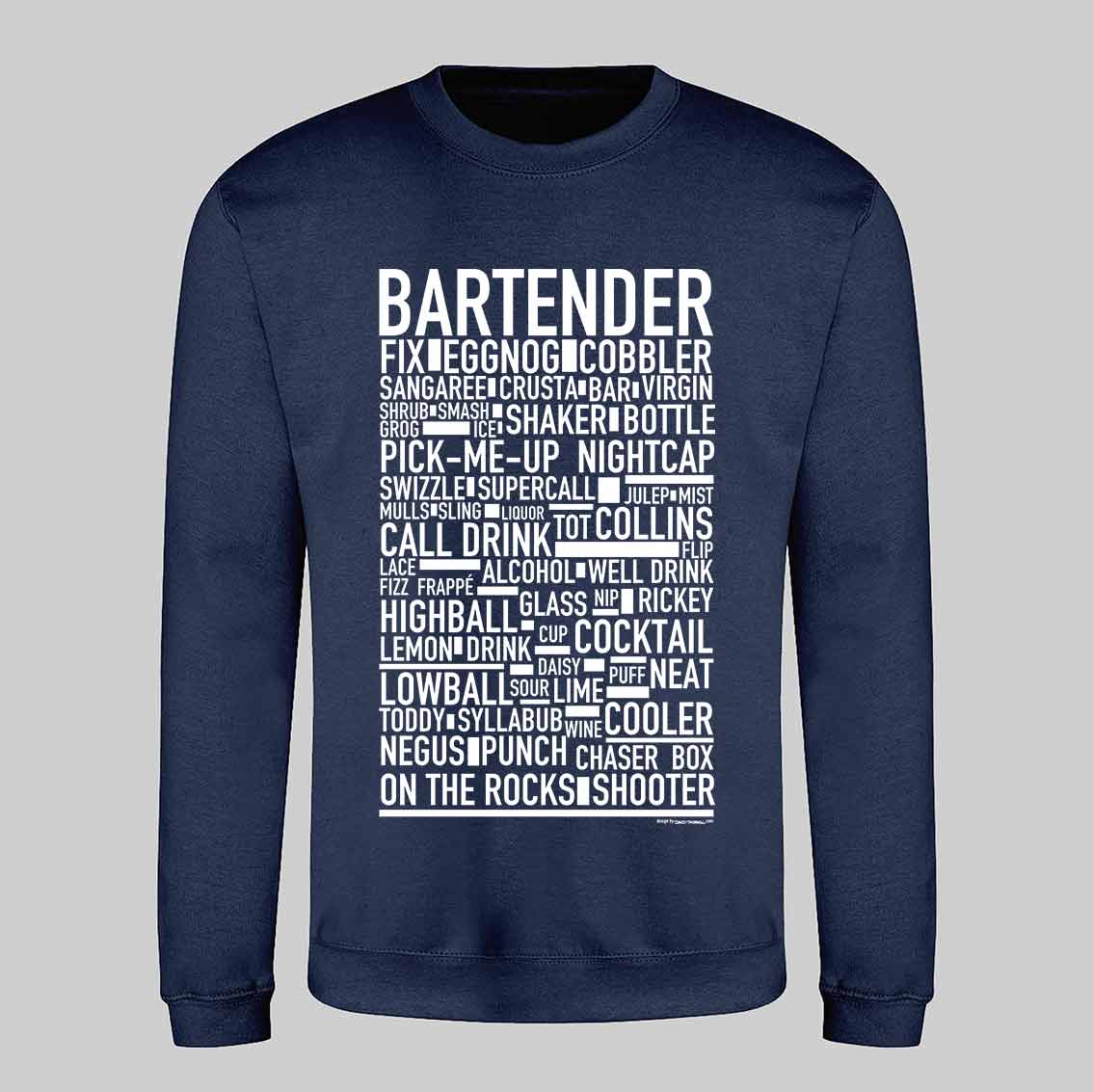 Bartender Text Sweatshirt