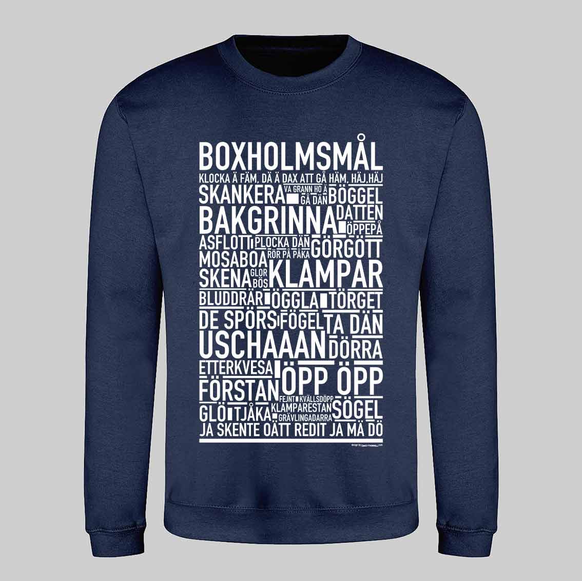 Boxholmsmål Dialekt Text Sweatshirt