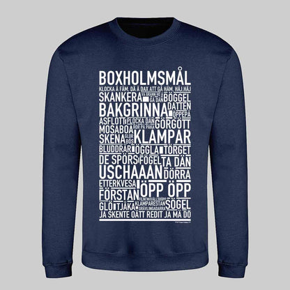 Boxholmsmål Dialekt Text Sweatshirt