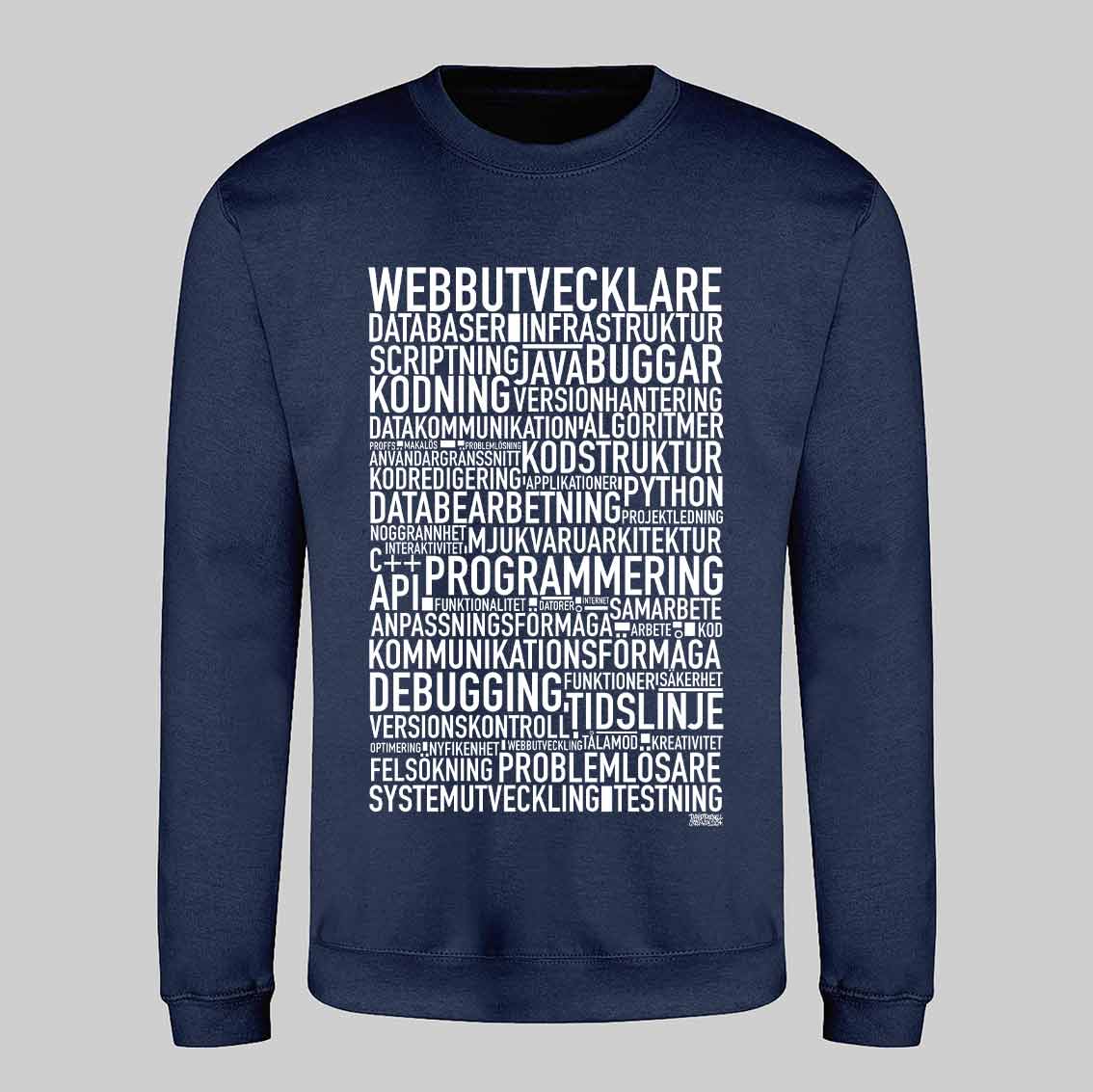 Webbutvecklare Text Sweatshirt