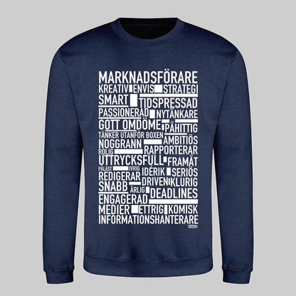 Marknadsförare Text Sweatshirt