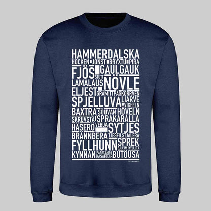 Hammerdalska Dialekt Text Sweatshirt