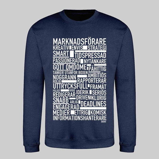 Marknadsförare Text Sweatshirt