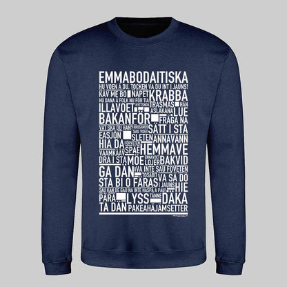 Emmabodaitiska Dialekt Text Sweatshirt