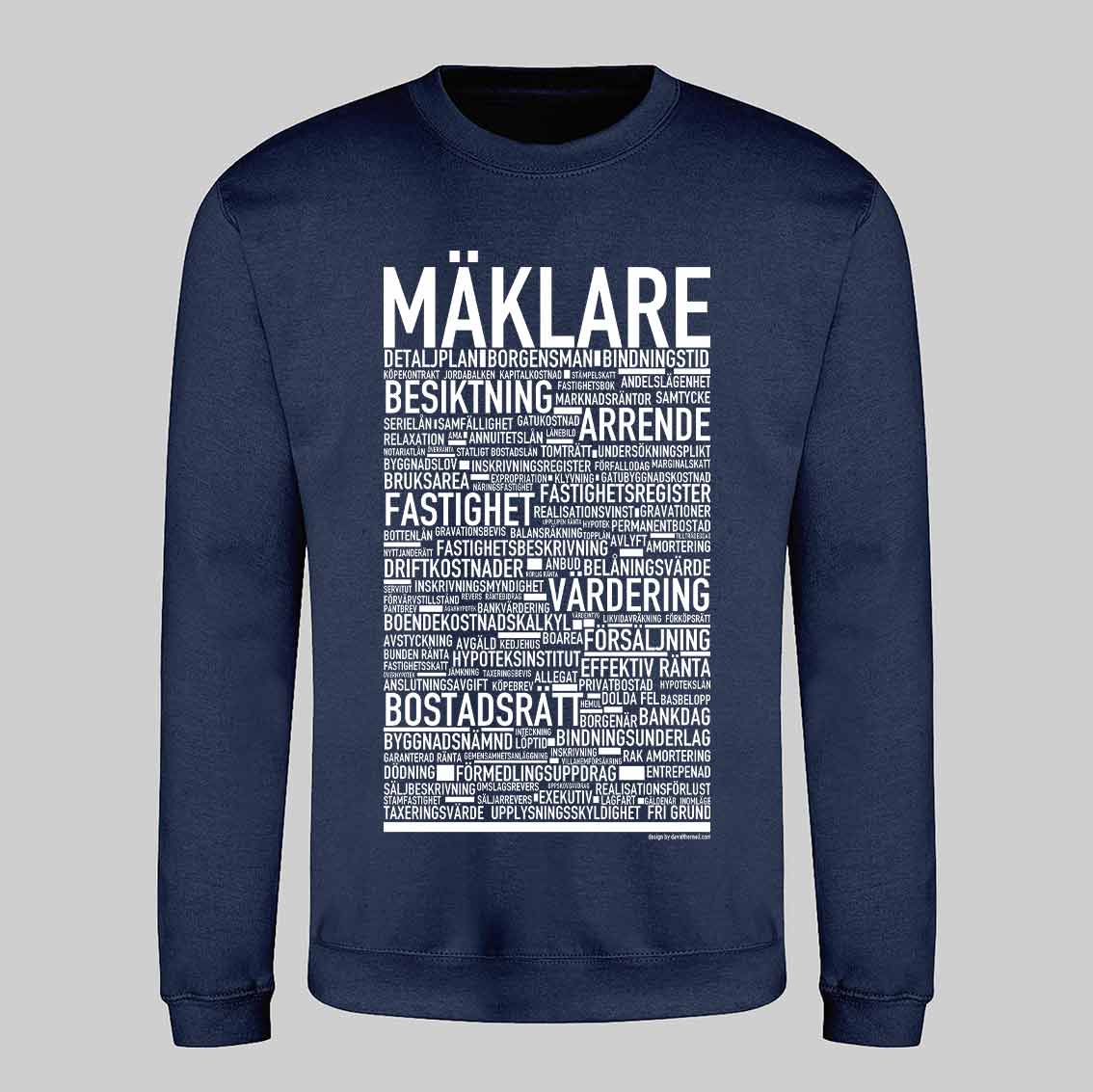 Mäklare Text Sweatshirt