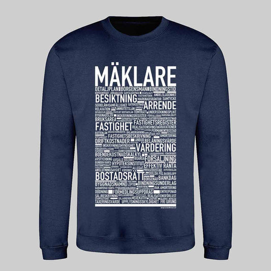 Mäklare Text Sweatshirt