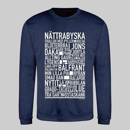 Nättrabyska Dialekt Text Sweatshirt