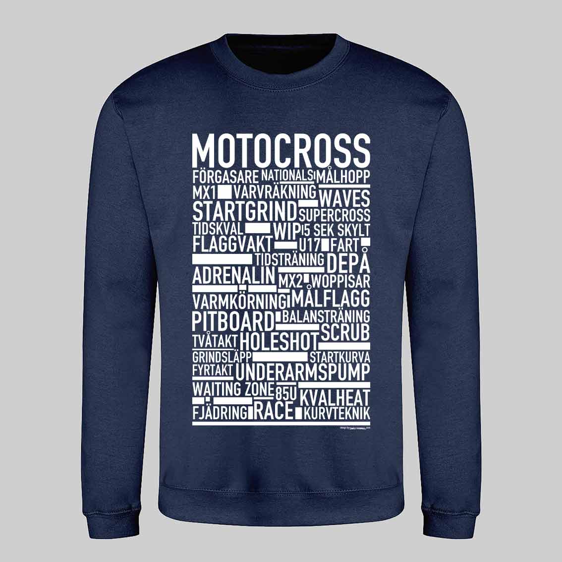 Motocross Text Sweatshirt