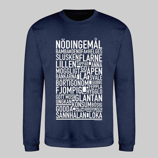 Nödingemål Dialekt Text Sweatshirt