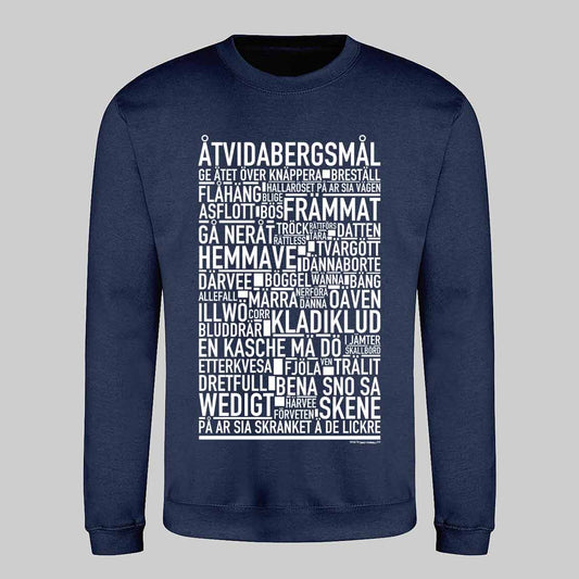 Åtvidabergsmål Dialekt Text Sweatshirt