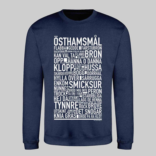Östhamsmål Dialekt Text Sweatshirt